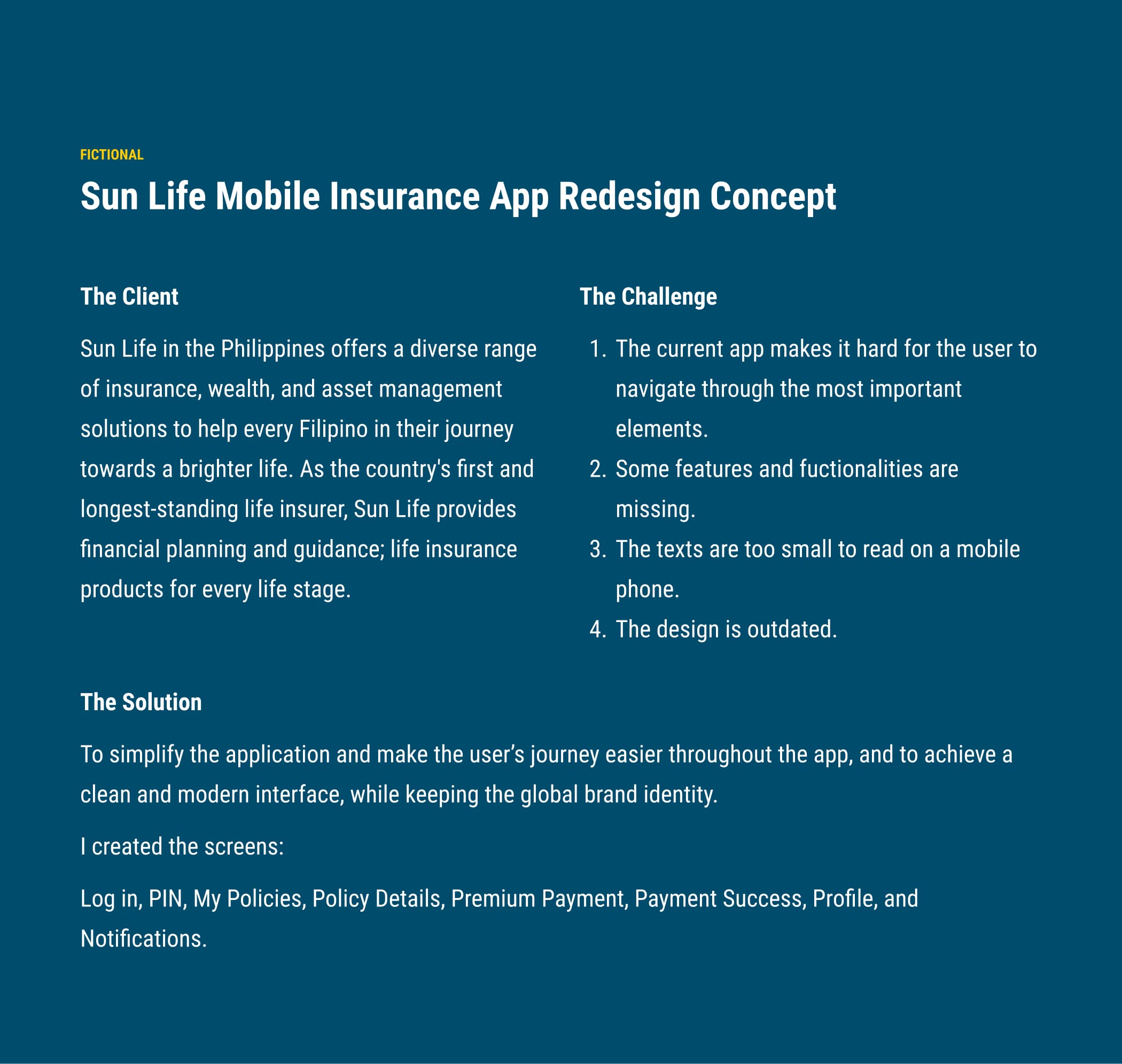 SunLife Insurance re-imagined